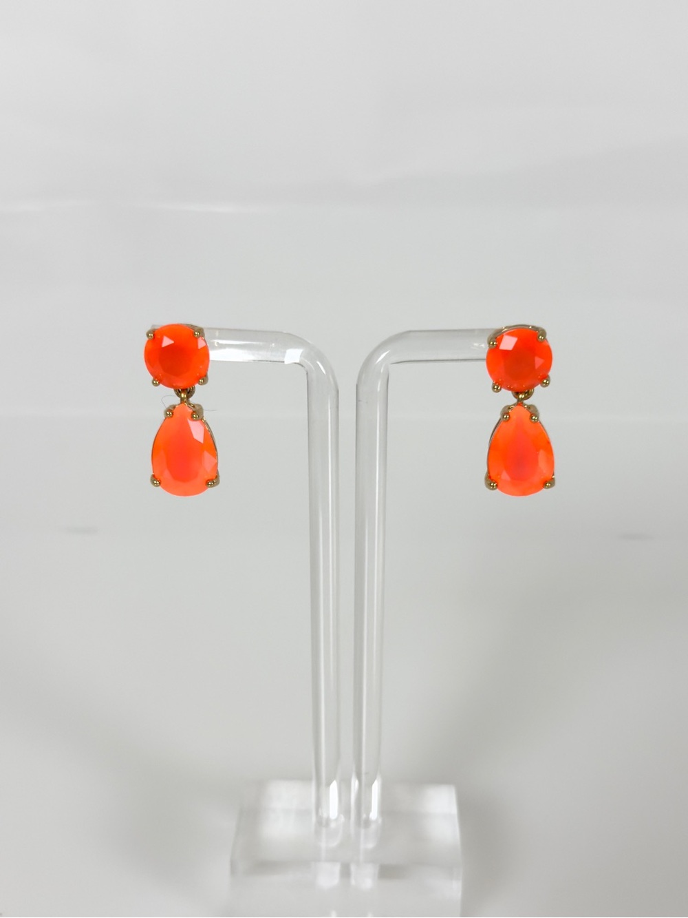 kate spade Neon Orange Teardrop Drop Earrings
